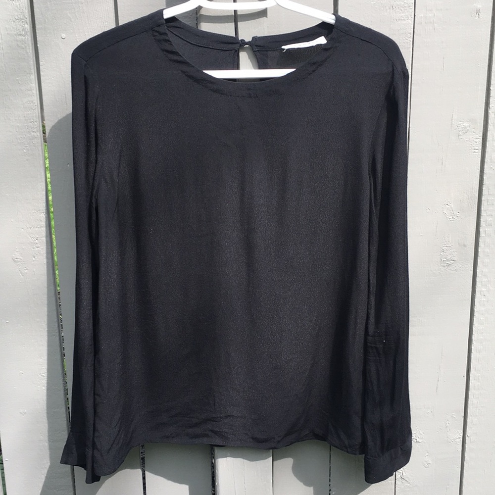 Sandro Black Blouse Size 3